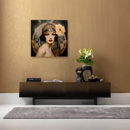 Tableau en verre femme art 100x100cm Kare Design