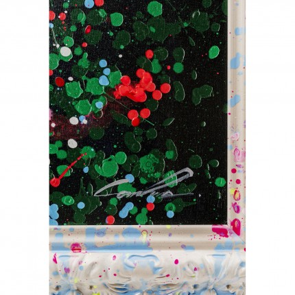 Framed Picture floating flower market 150x100cm Kare Design