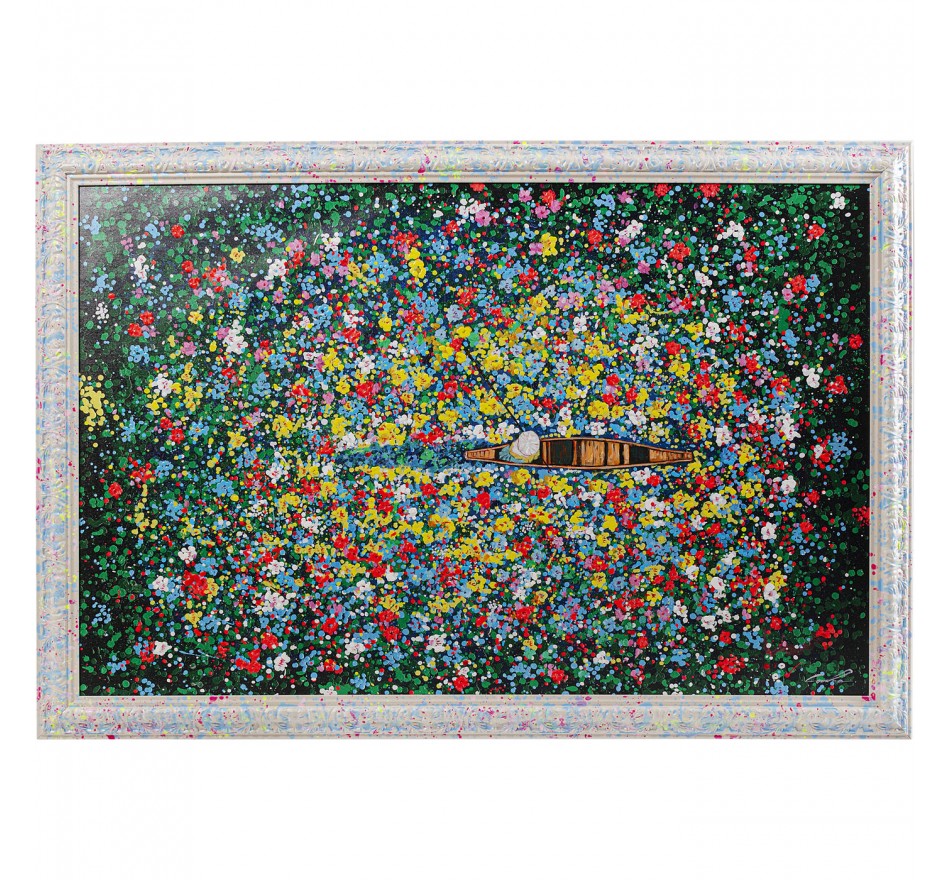 Tableau Frame marché aux fleurs flottant 150x100cm Kare Design Tableau Frame marché aux fleurs flottant 150x100cm Kare Design
