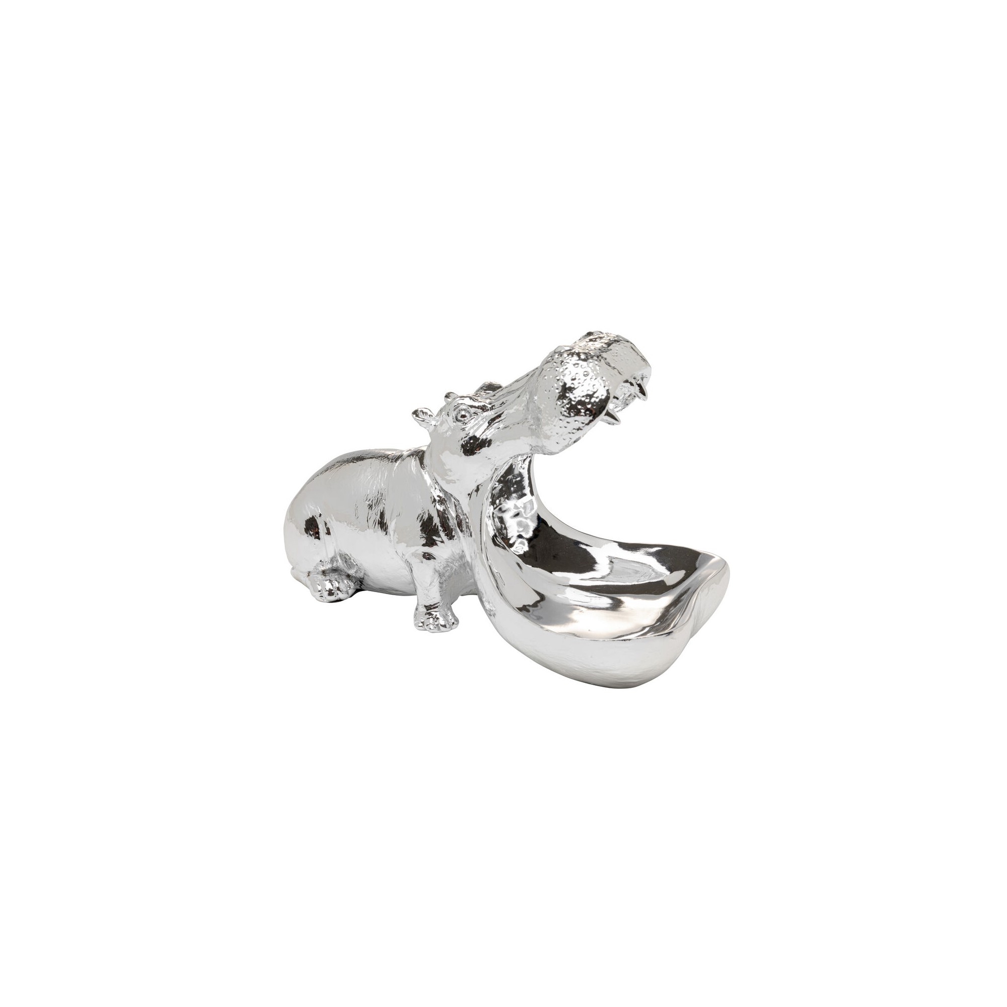 Figurine décorative Hungry Hippo 17cm Silver