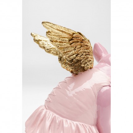 Tirelire cochon ailé 15cm rose Kare Design