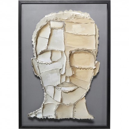 Tableau Frame art visage 70x100cm Kare Design