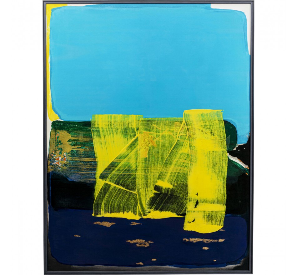 Tableau Frame Abstract High Gloss 120x160cm bleu Kare Design Tableau Frame Abstract High Gloss 120x160cm bleu Kare Design