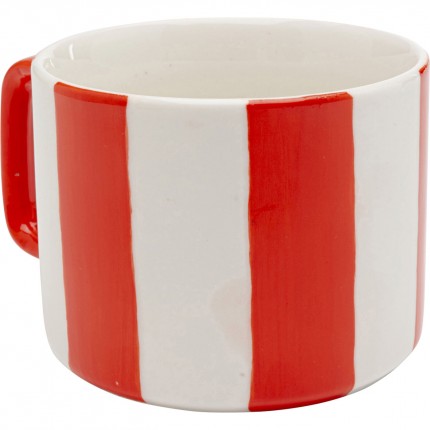 Tasses Cocina rouges et blanches set de 6 Kare Design