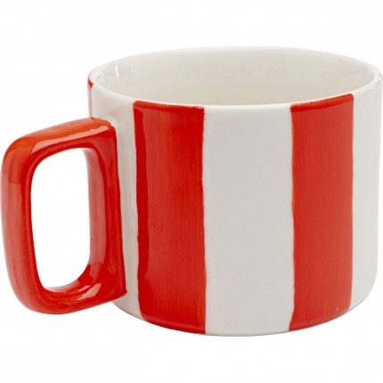 Tasses Cocina rouges et blanches set de 6 Kare Design