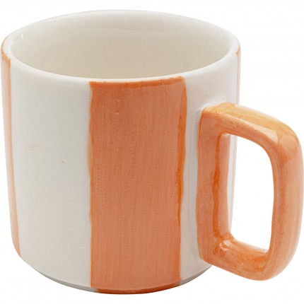 Tasses Cocina oranges et blanches set de 6 Kare Design