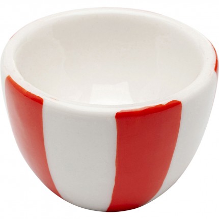 Coquetiers Cocina rouges et blancs set de 4 Kare Design