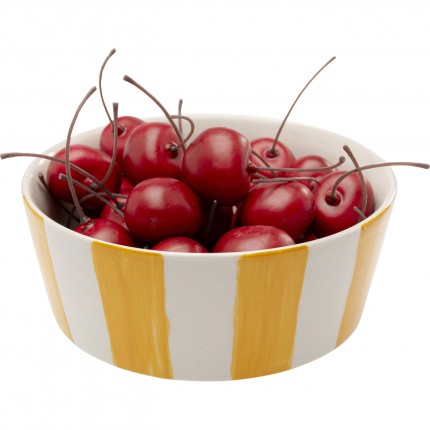 Bowl Cocina yellow and white Ø14cm (4/set) Kare Design
