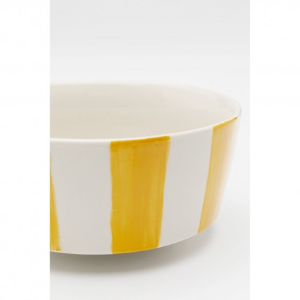 Bols Cocina jaunes et blancs 14cm set de 4 Kare Design