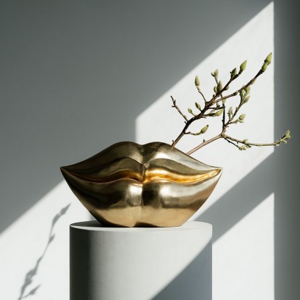 Vase lèvres doré Kare Design Vase lèvres doré Kare Design