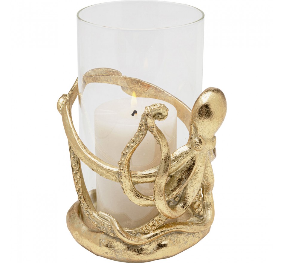 Candler Holder octopus 19cm gold Kare Design Candler Holder octopus 19cm gold Kare Design