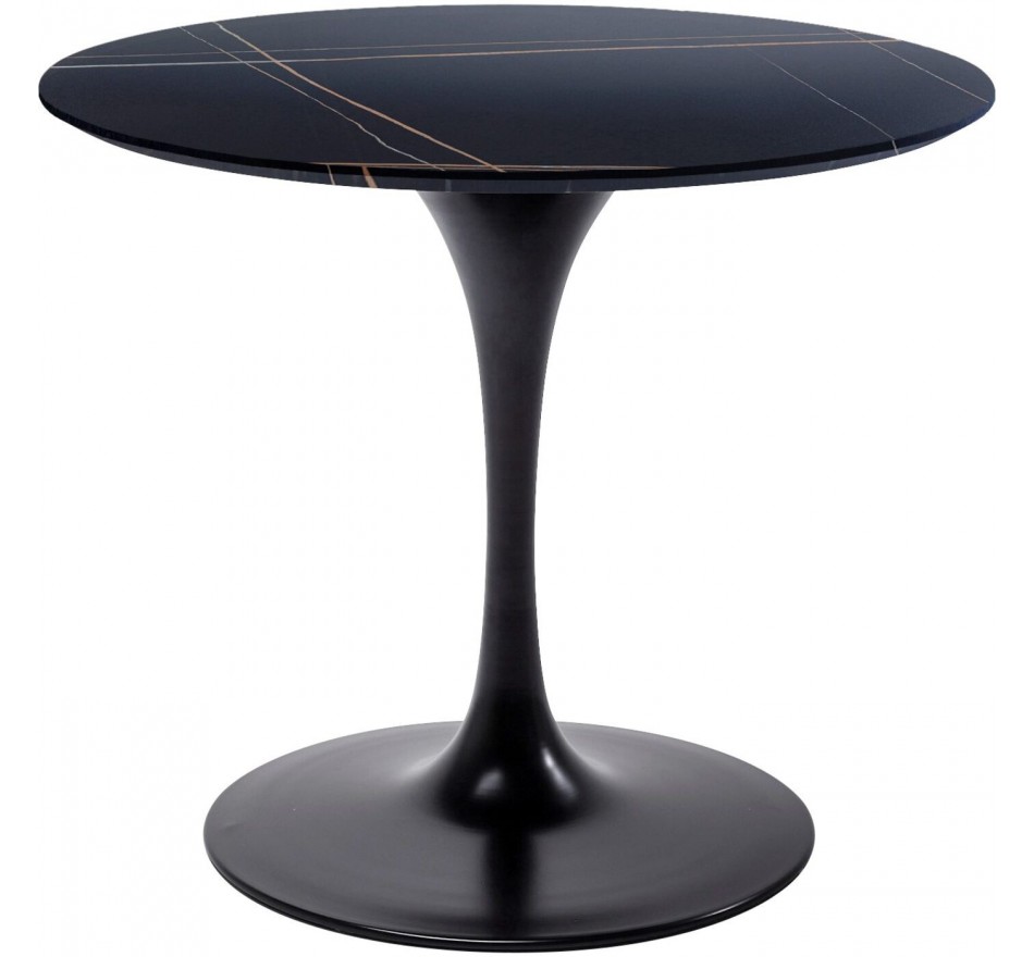 Table Invitation Ø120cm ceramic black Kare Design Table Invitation Ø120cm ceramic black Kare Design