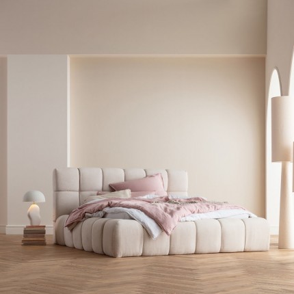 Lit Salamanca écru 180x200cm Kare Design