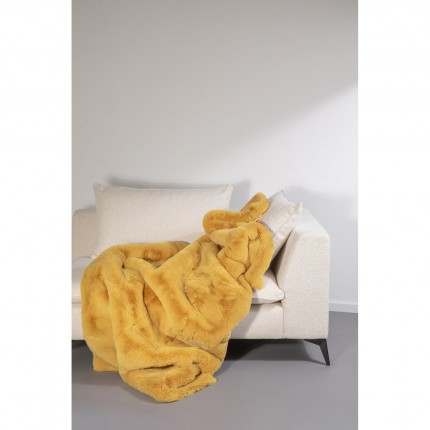 Plaid Mika 200x150cm jaune Kare Design