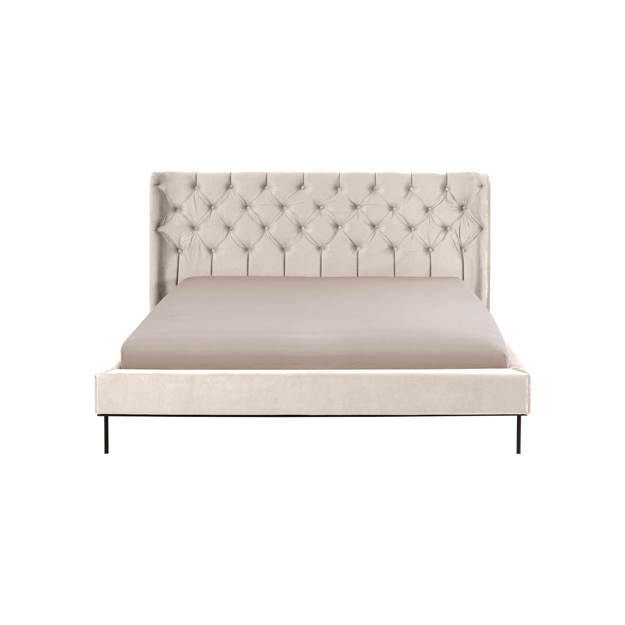 Lit Audrey velours crème Kare Design