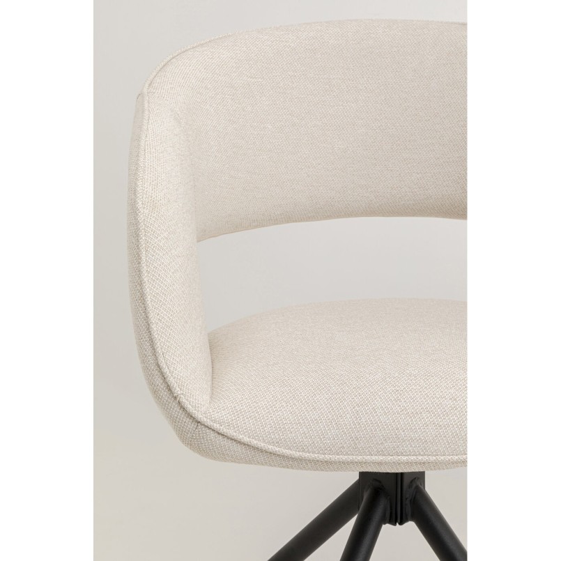 Chaise avec accoudoirs pivotante - Gina - Kare Design