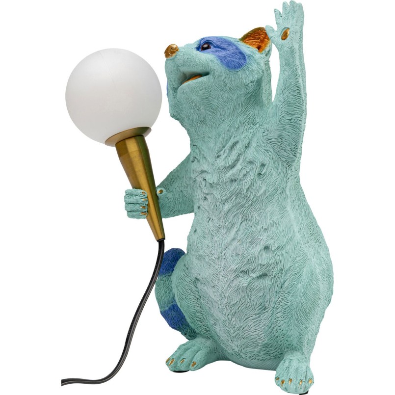 Lampe raton laveur bleu - Kare Design