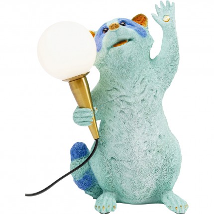 Table Lamp blue racoon Kare Design