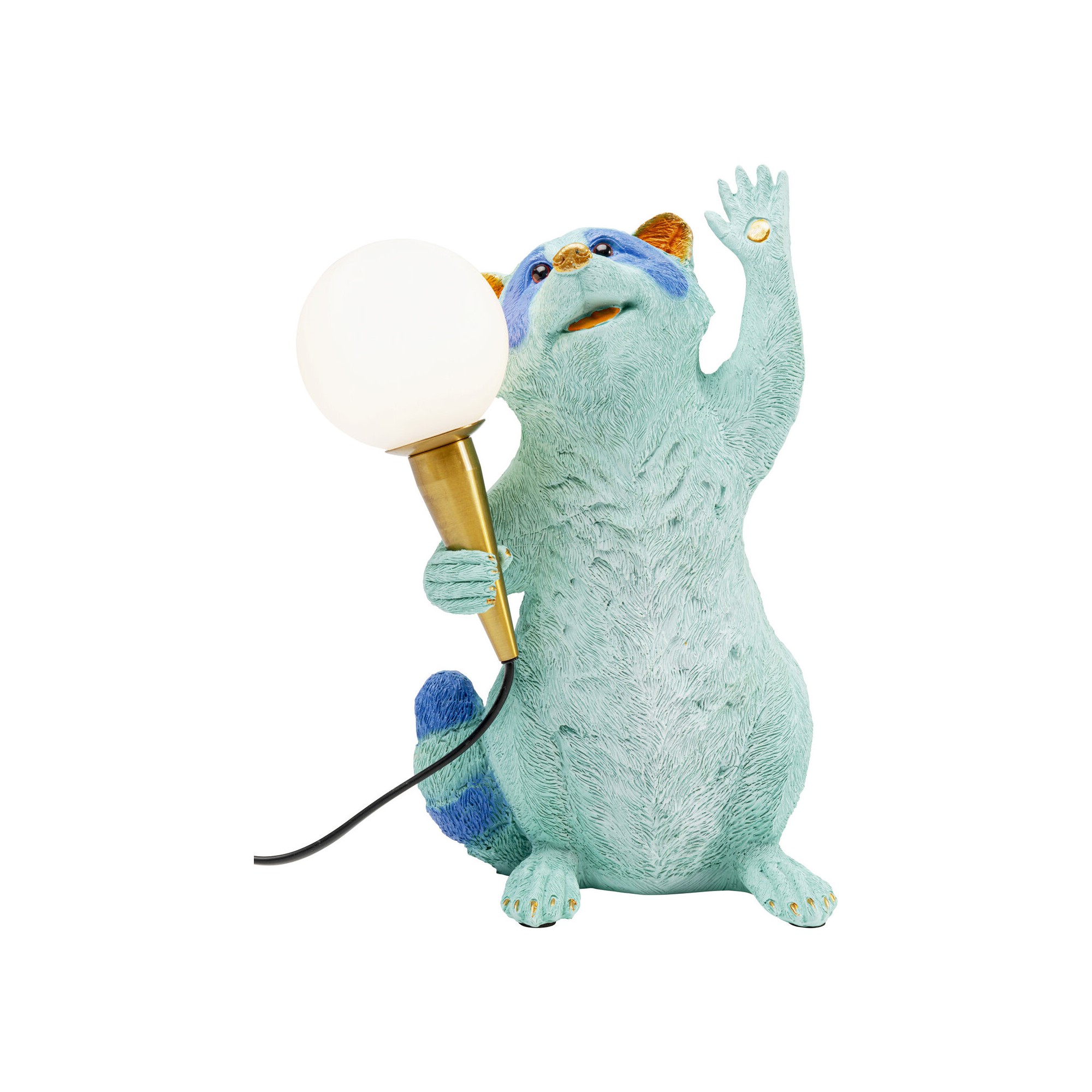 Table Lamp blue racoon Kare Design