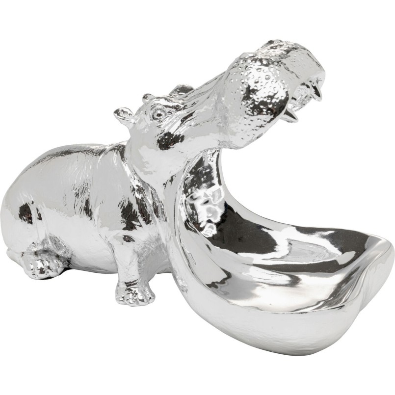 Bowl hippopotamus silver Kare Design