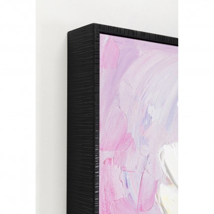 Tableau Frame prairie fleurie 80x80cm Kare Design