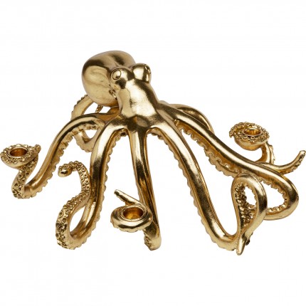 Candler Holder octopus 49cm gold Kare Design