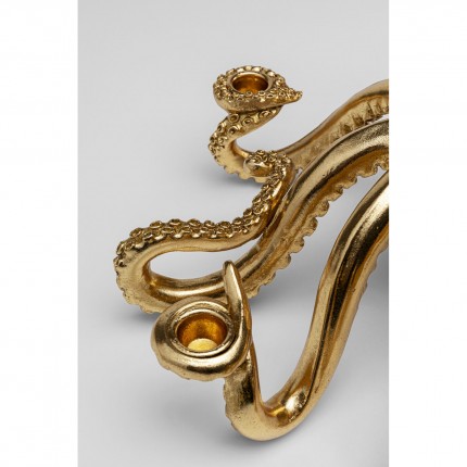 Candler Holder octopus 49cm gold Kare Design
