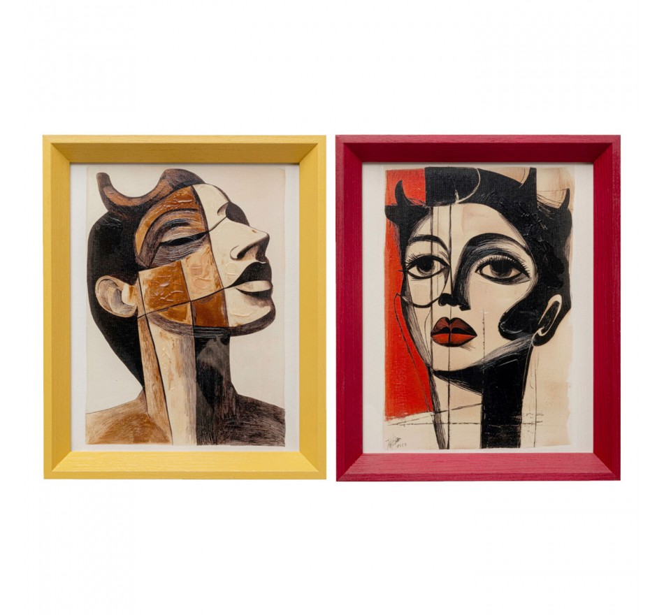 Framed Picture portraits modernism (2/Set) Kare Design Framed Picture portraits modernism (2/Set) Kare Design