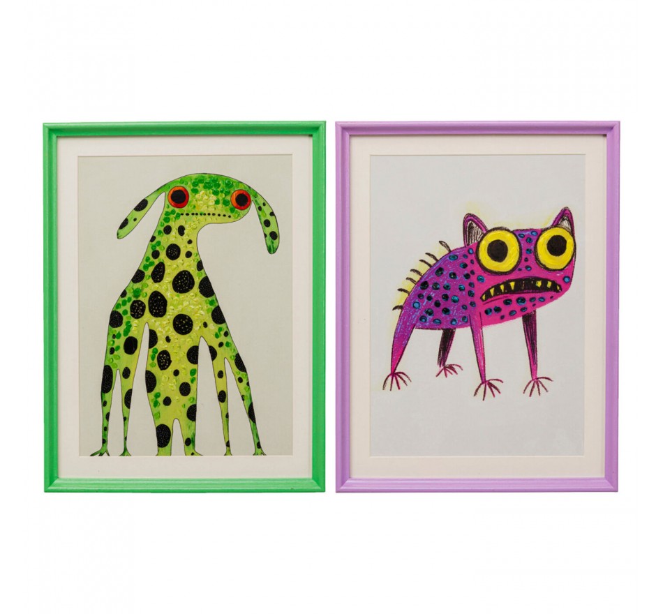 Tableau Frame animaux fantastiques set de 2 Kare Design Tableau Frame animaux fantastiques set de 2 Kare Design