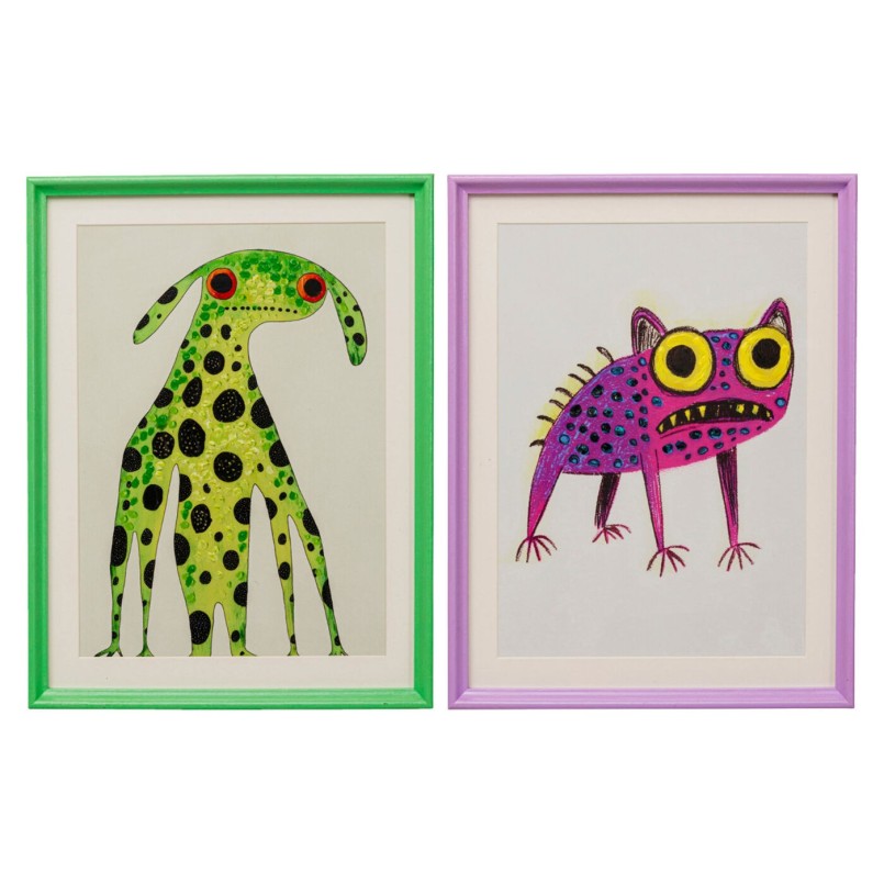 Tableau encadré Fantasy Pet 32x42cm (2/Set)