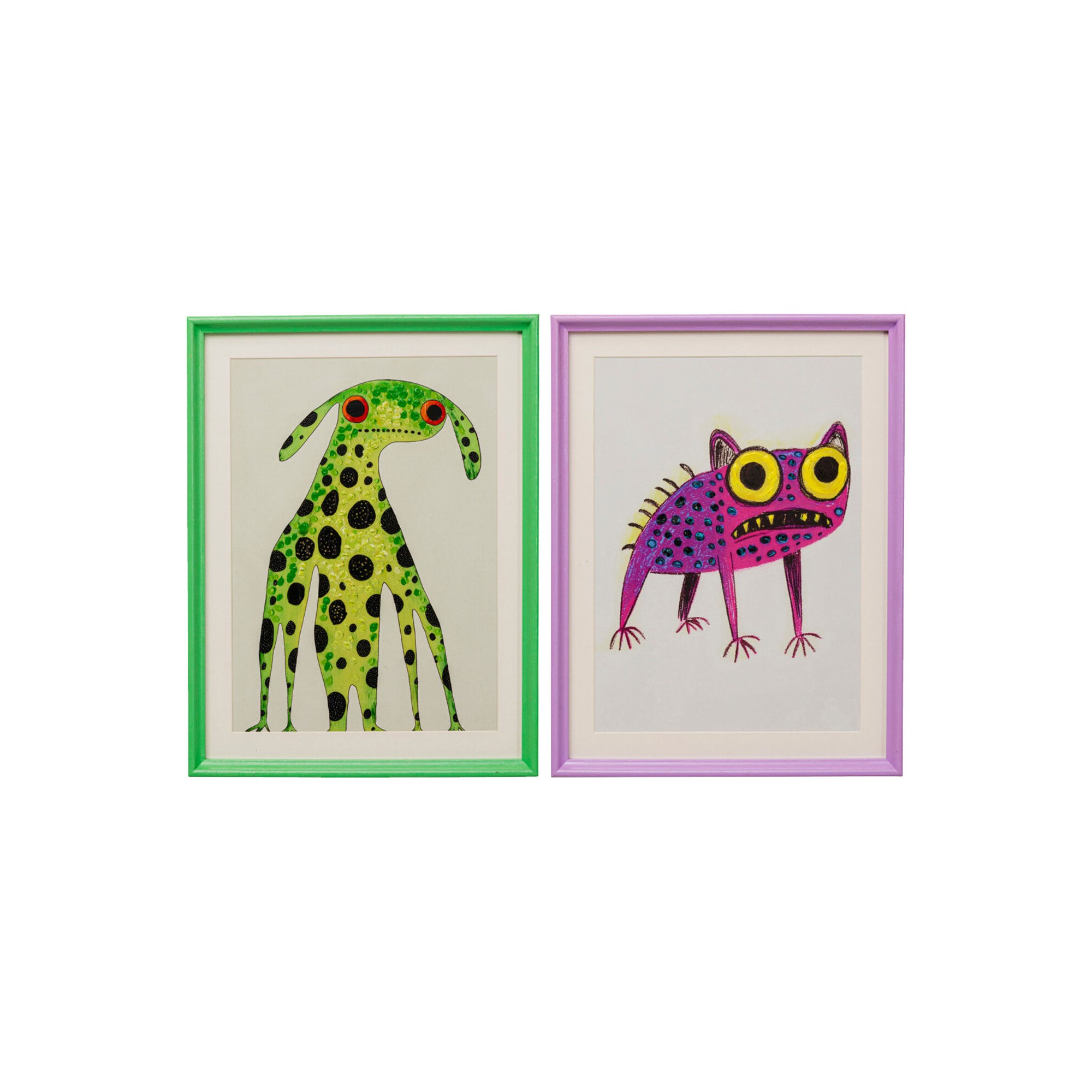 Tableau encadré Fantasy Pet 32x42cm (2/Set)