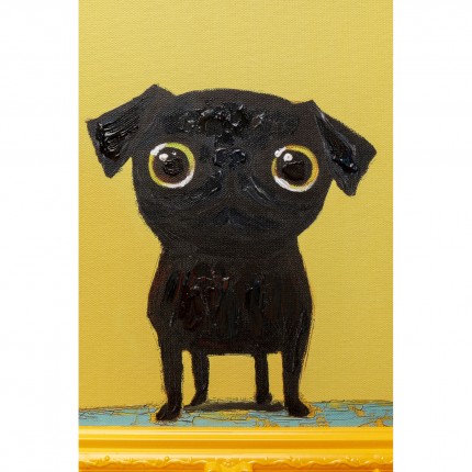 Tableau Frame chien noir 30x35cm Kare Design