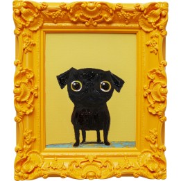 Tableau encadré Sweet Dog Eyes 30x35cm