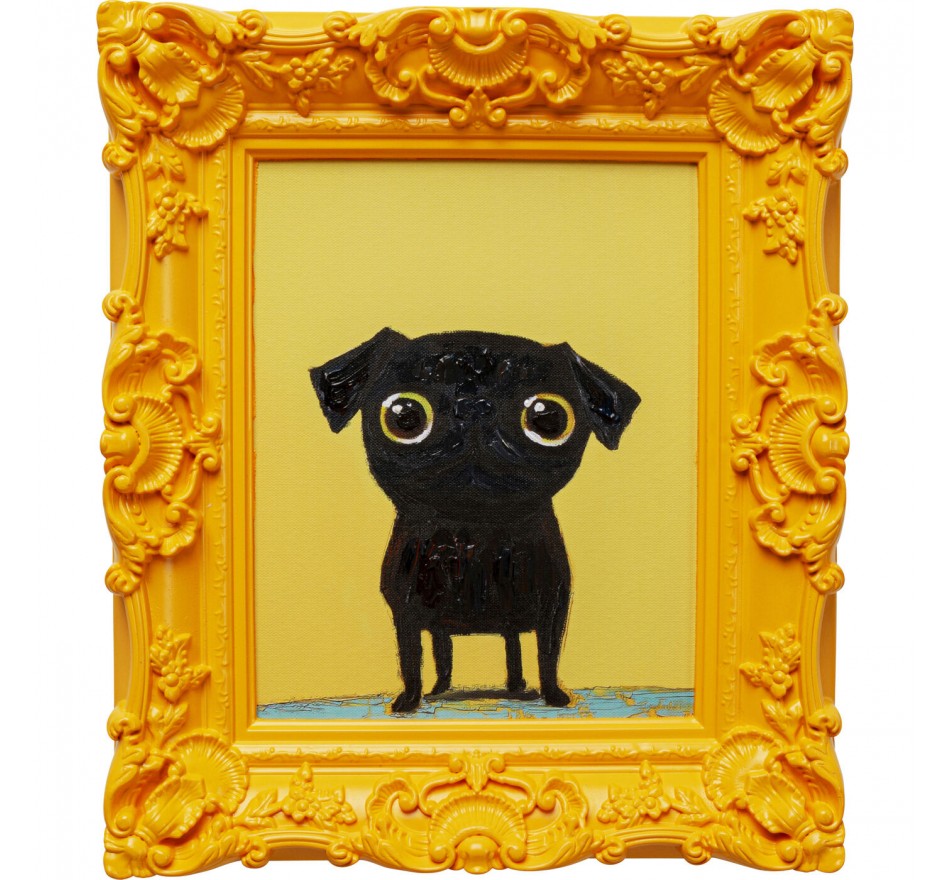 Tableau Frame chien noir 30x35cm Kare Design Tableau Frame chien noir 30x35cm Kare Design