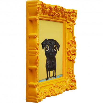 Tableau Frame chien noir 30x35cm Kare Design