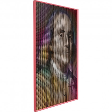 Tableau Frame homme billets 80x120cm Kare Design