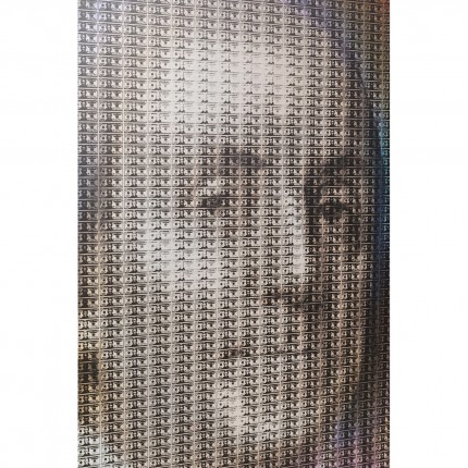 Tableau Frame homme billets 80x120cm Kare Design