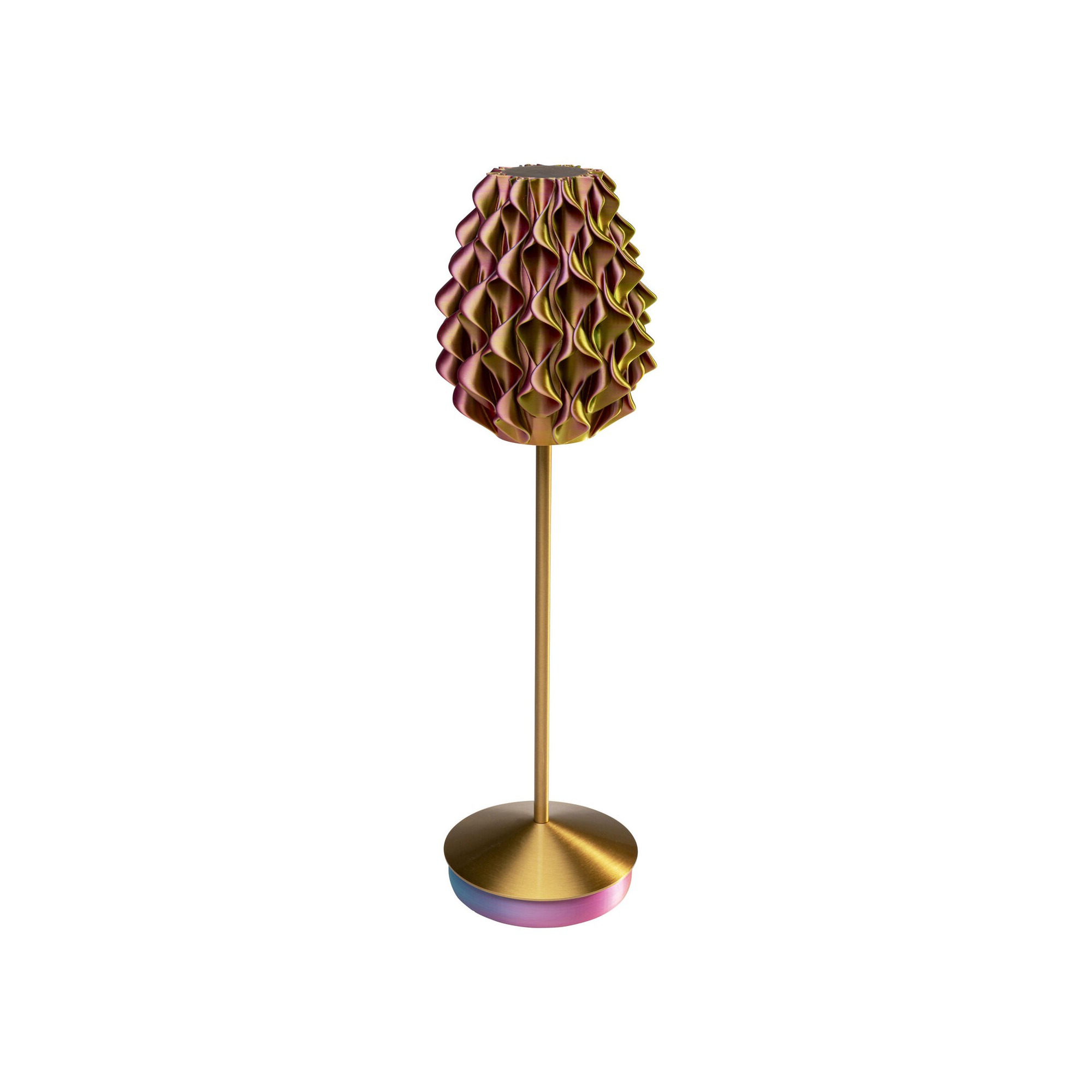 Table Lamp Swirl Sunrise gold Kare Design