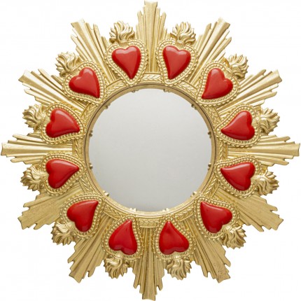 Miroir coeur enflammé 38cm Kare Design Miroir coeur enflammé 38cm Kare Design