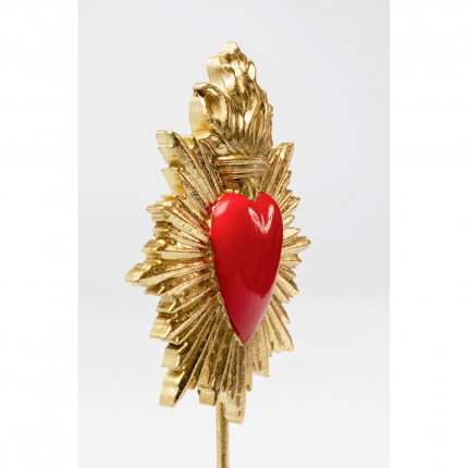 Deco flaming heart 31cm Kare Design