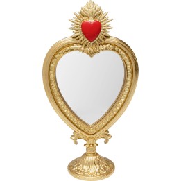 Miroir à poser Flaming Heart 31cm