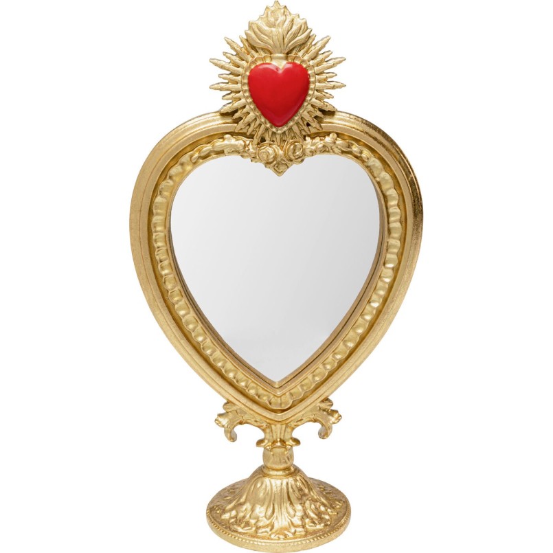 Miroir à poser Flaming Heart 31cm