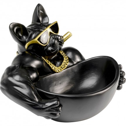 Bowl gangster dog black Kare Design