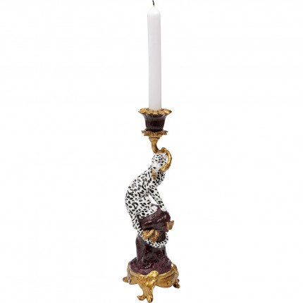 Bougeoir léopard 33cm Kare Design