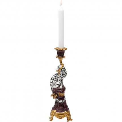 Bougeoir léopard 33cm Kare Design