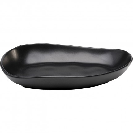 Plates Organic 25cm black (4/set) Kare Design
