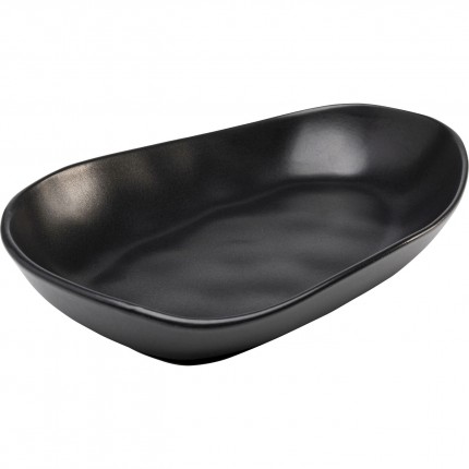 Plates Organic 25cm black (4/set) Kare Design