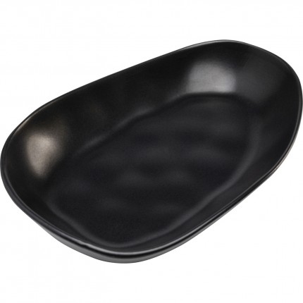 Plates Organic 25cm black (4/set) Kare Design