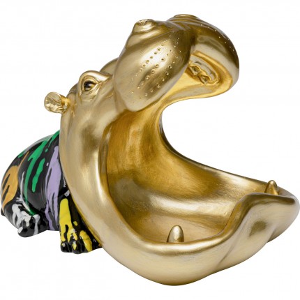 Coupe hippopotame coulée de peinture Kare Design