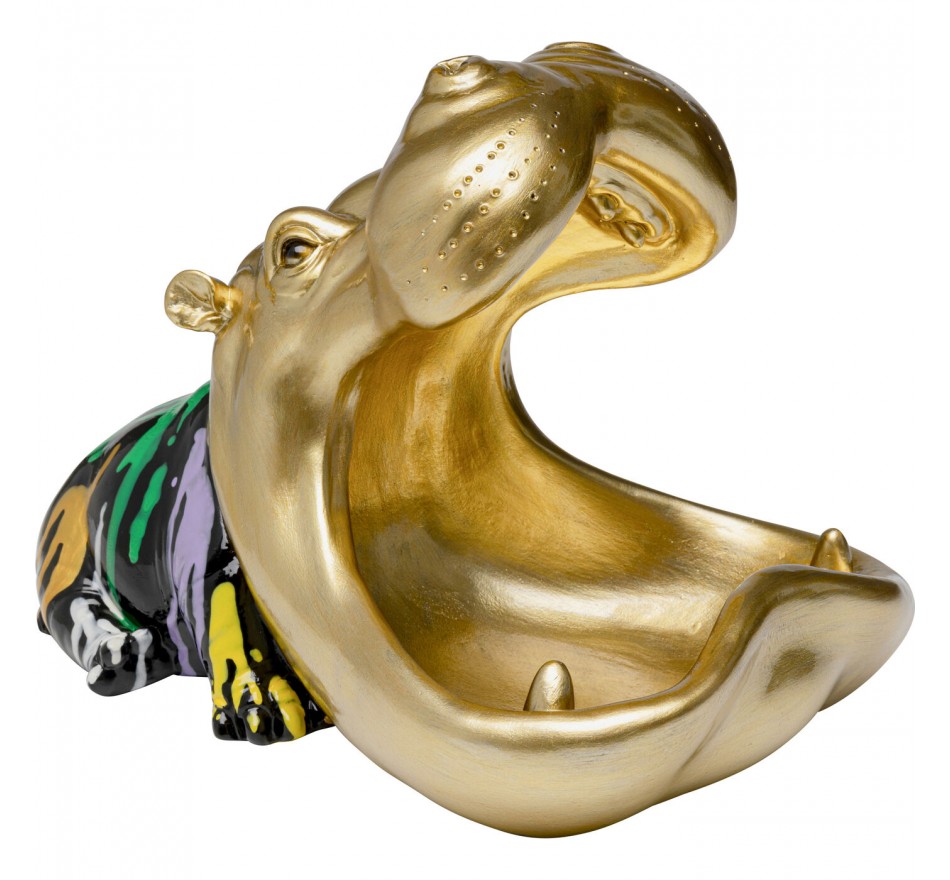 Coupe hippopotame coulée de peinture Kare Design Coupe hippopotame coulée de peinture Kare Design